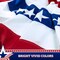 G128 3 Pack: USA Pleated Fan Flag, 2x4 Feet American USA Bunting Decoration Flags Printed Patriotic Stars & Stripes with Canvas Header and Brass Grommets
